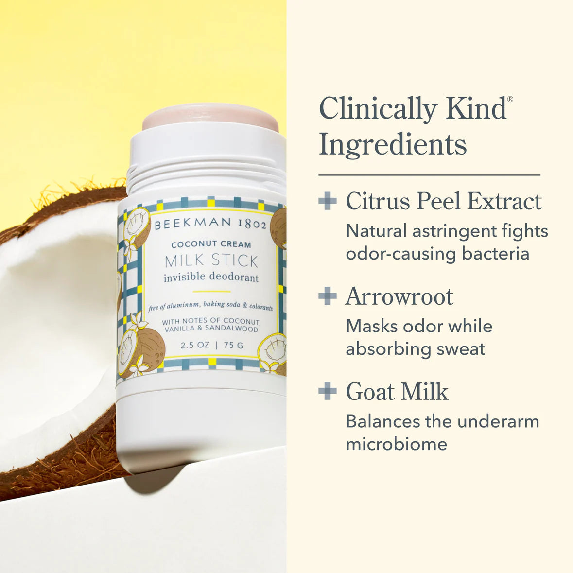 Coconut Cream Milk Stick Deodorant