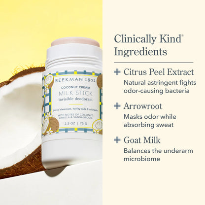 Coconut Cream Milk Stick Deodorant