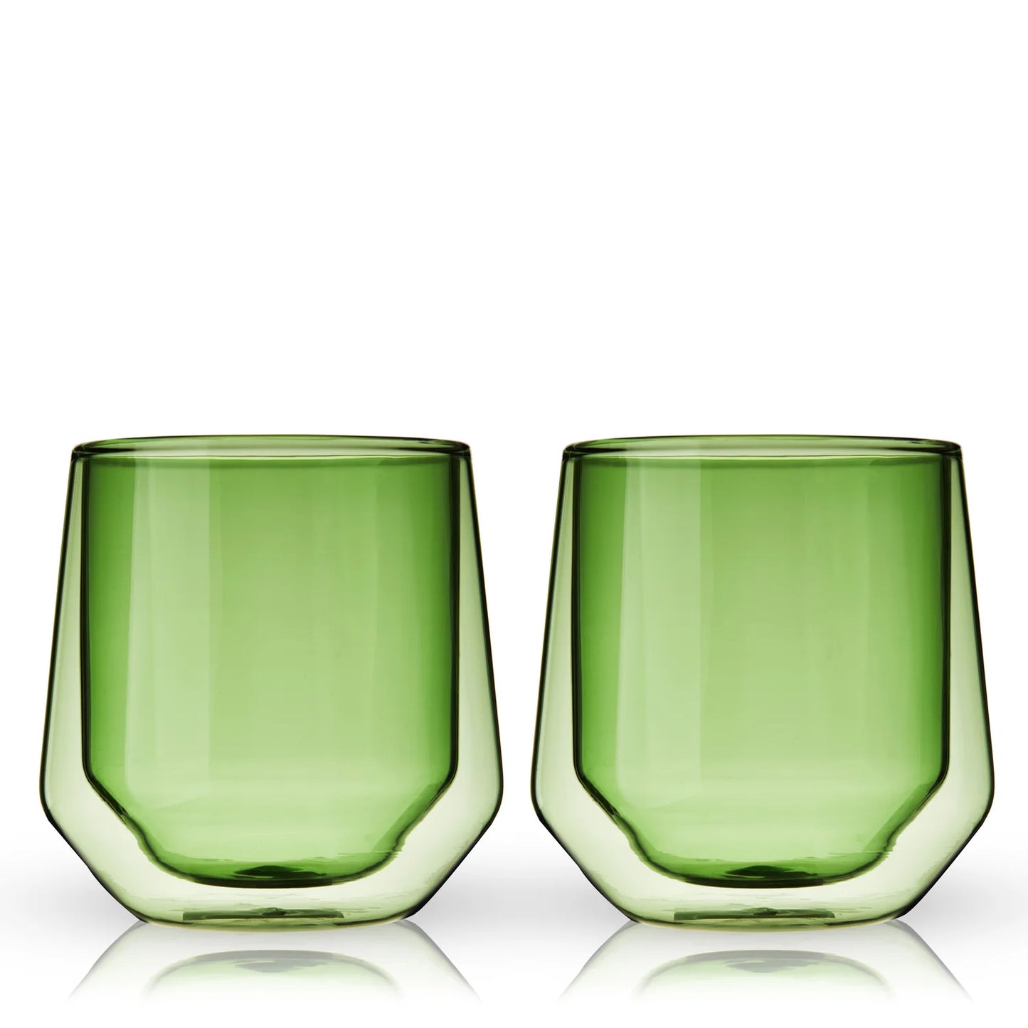 Green Double Wall Tumblers