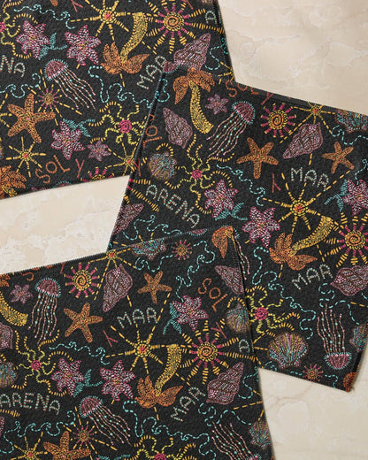 Sol Mar Black Dishcloth Set