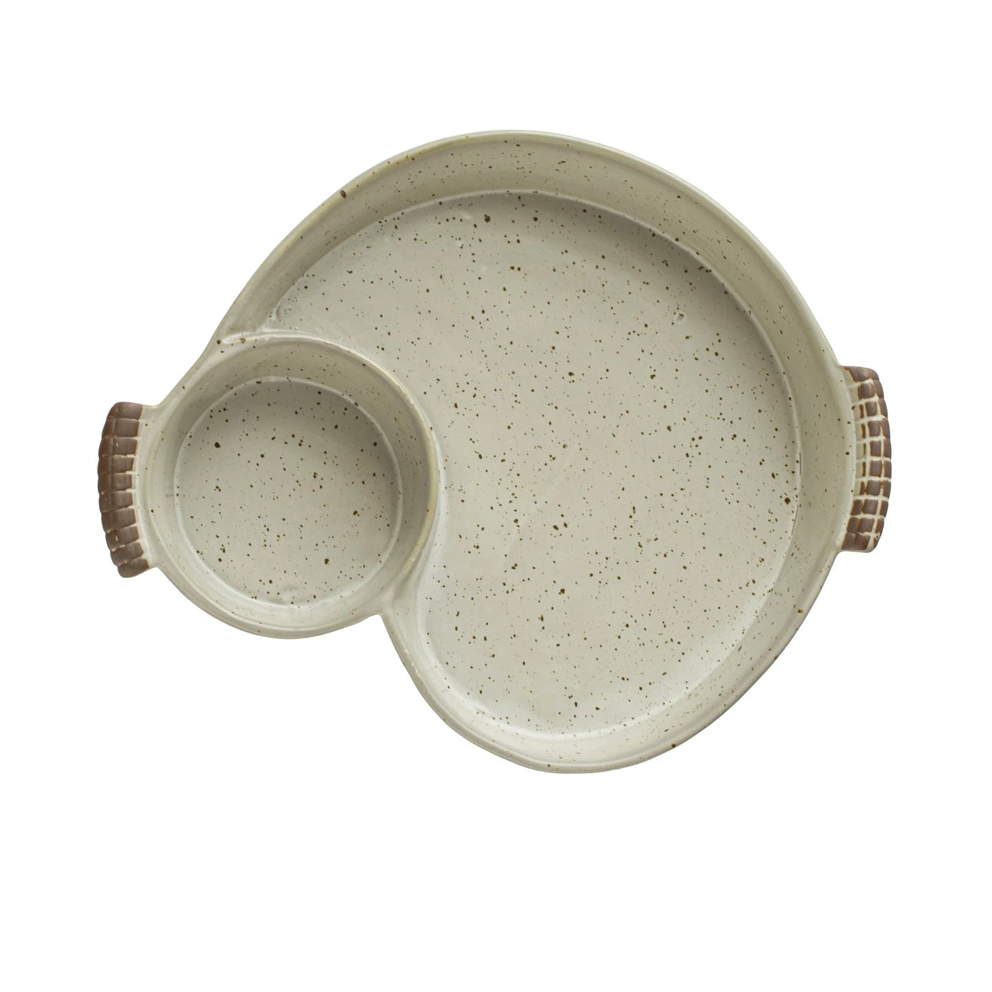 Stoneware Dip Dish with Handles
