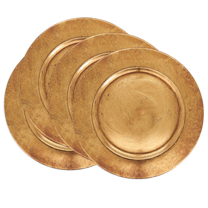 Classic Antique Copper 13" Chargers- Set of 4