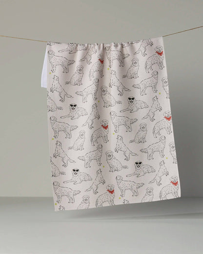 Golden Gang Tea Towel: Poppy