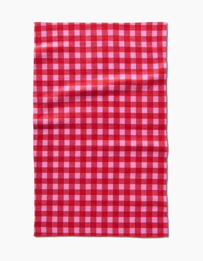 Cherry Gingham Luxe Hand Towel