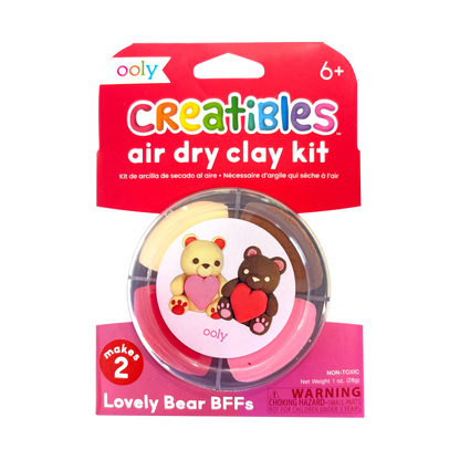 Creatibles: Air Dry Clay BFFs Kit: Lovely Bears