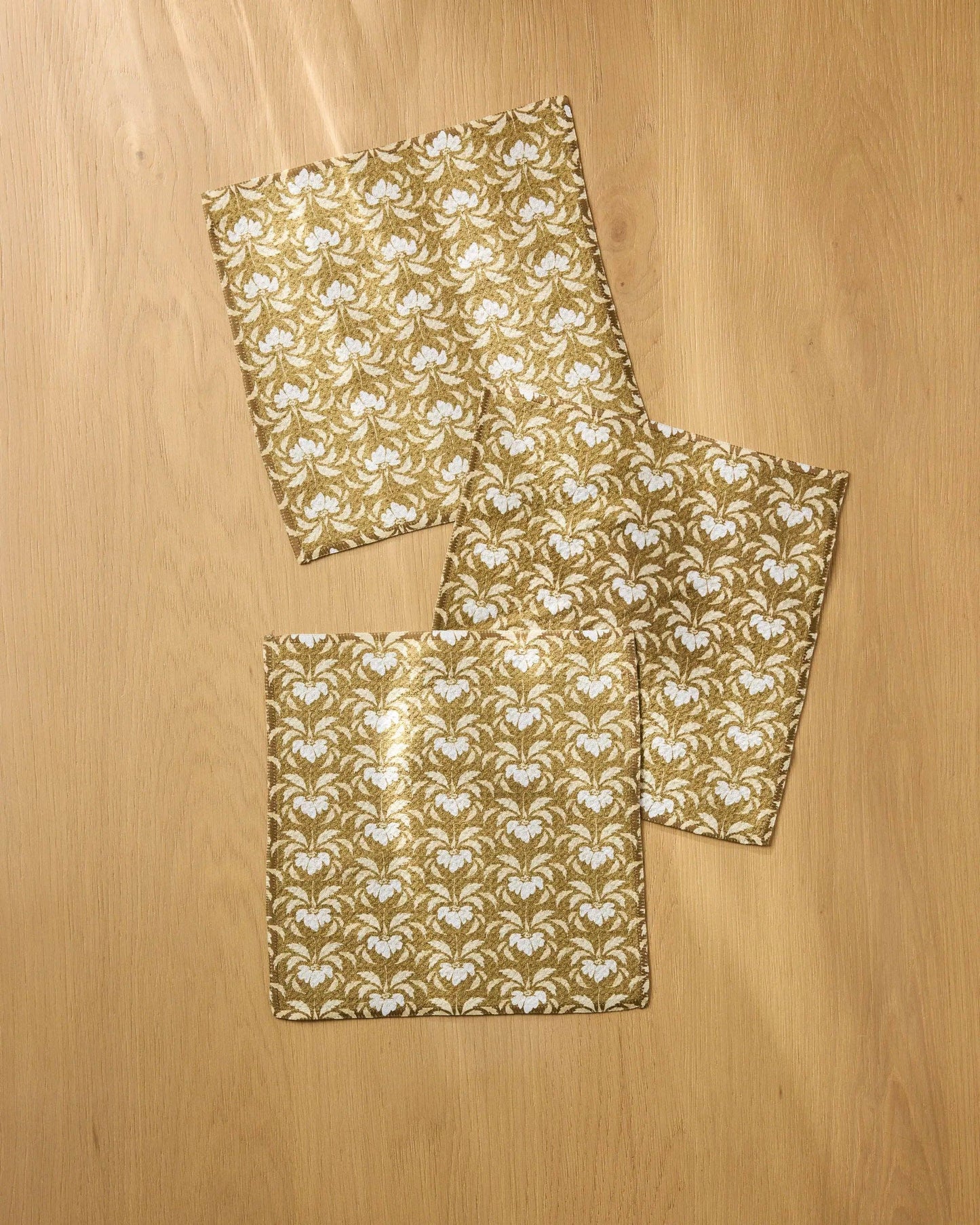 Gilded Bloom Dishcloth Set