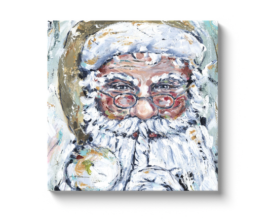 "Secret Santa" Canvas 12x12 Chelsea McShane Art