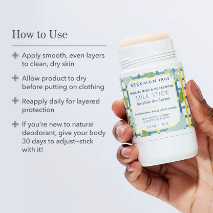 Glacial Mint & Eucalyptus Milk Stick Deodorant