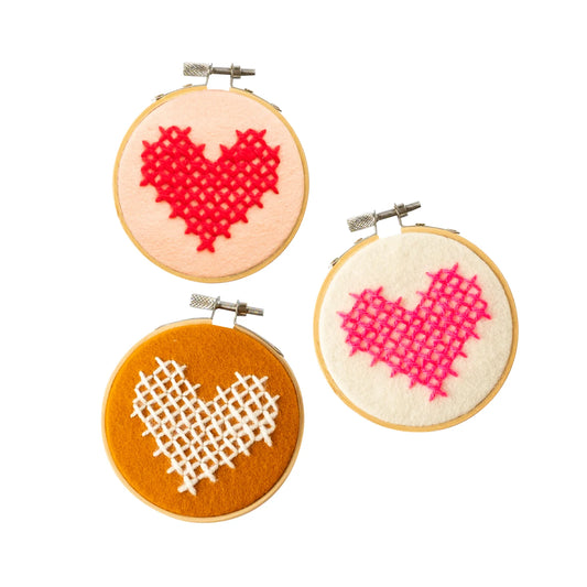 Heart Felt Embroidery Hoop Kit