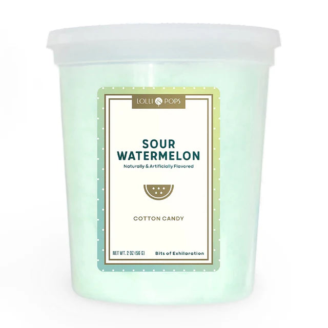 Sour Green Watermelon Cotton Candy