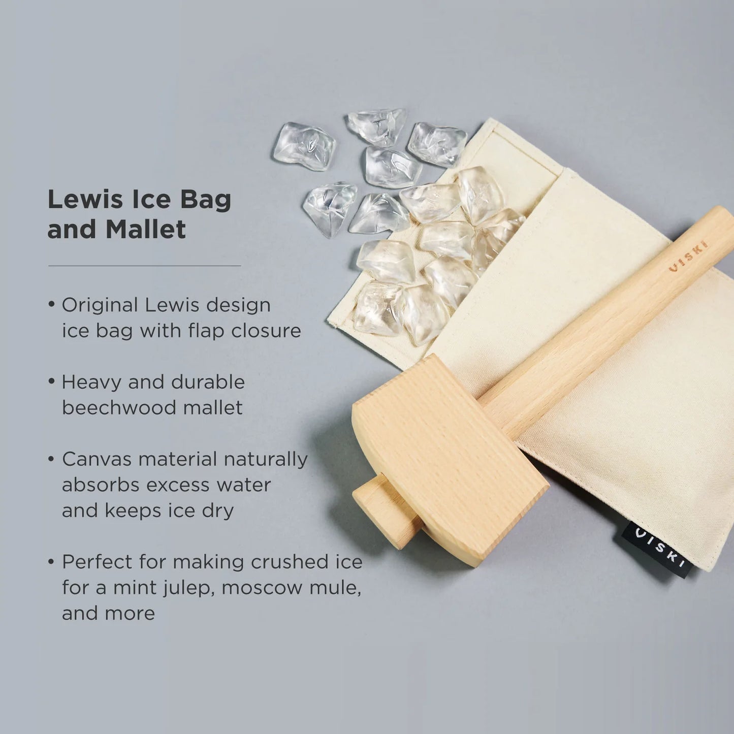 Lewis Ice Bag and Mallet