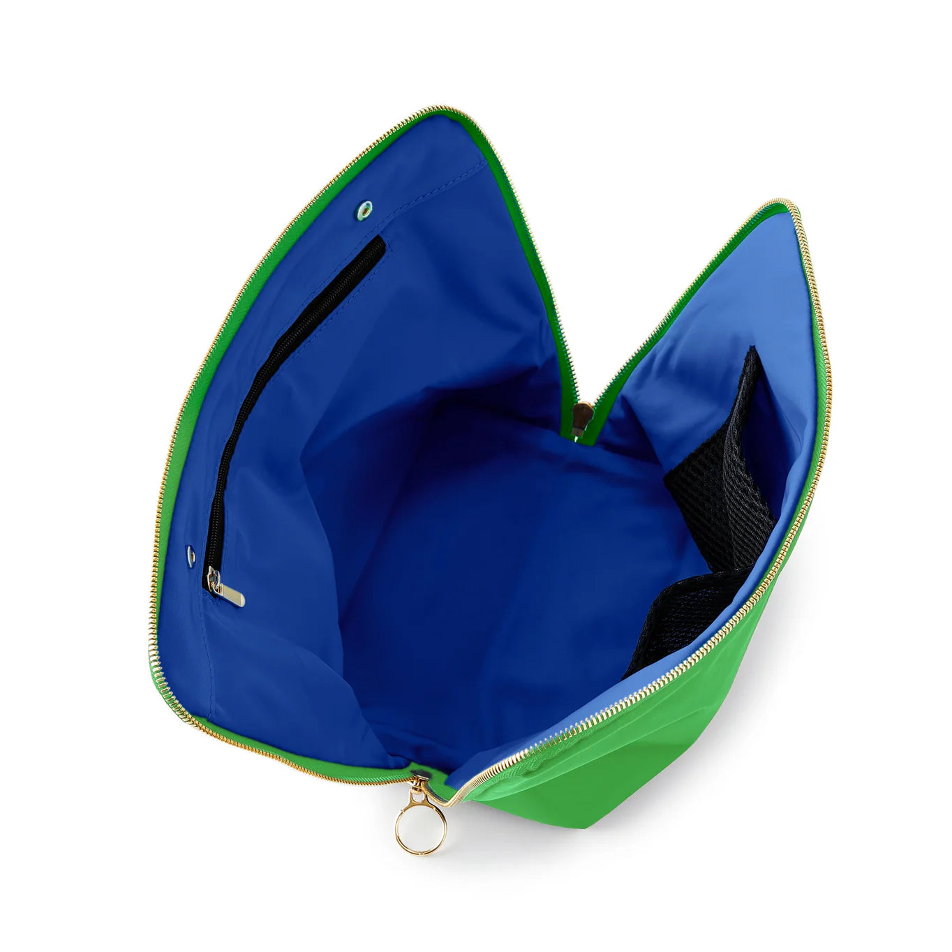 KUSSHI Vacationer Green & Navy Makeup Bag