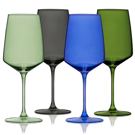 Seaside Nouveau Wine Glass Set- Set of 4