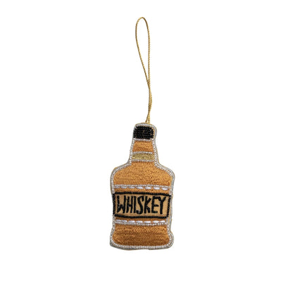 Beaded & Embroidered Whiskey Ornament