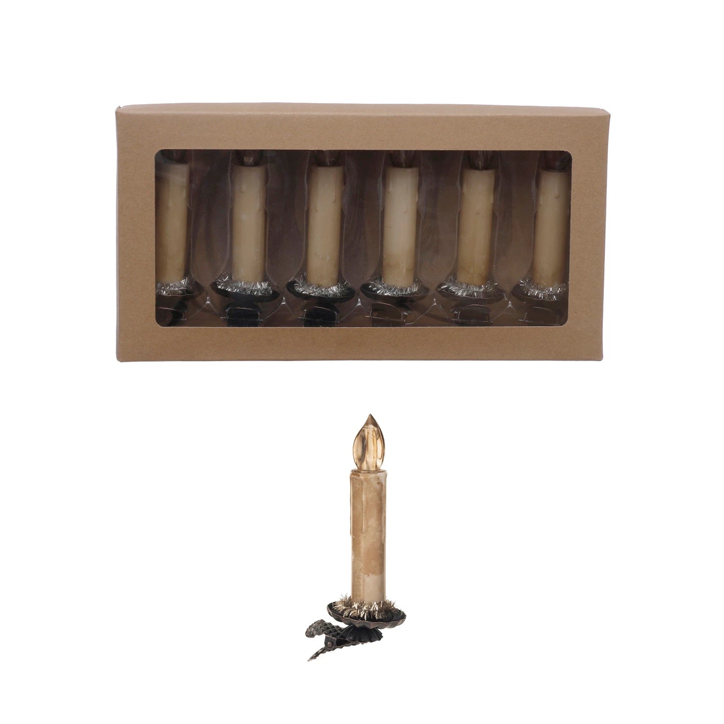 Boxed Set of Candle Clip-On Ornaments