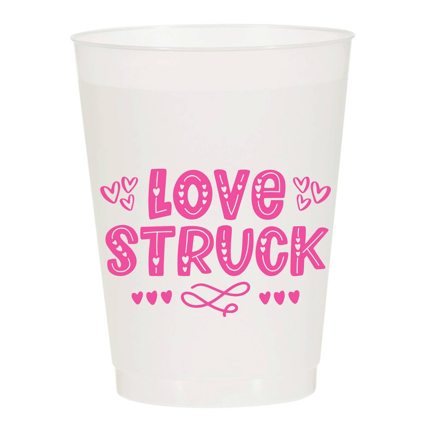 Love Struck- Set of 10 Reusable Cups