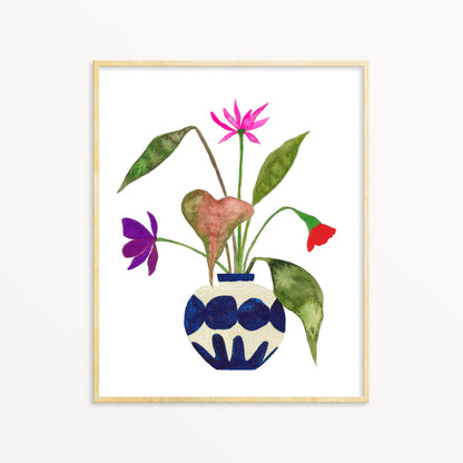 Blue Vase #1- Art Print