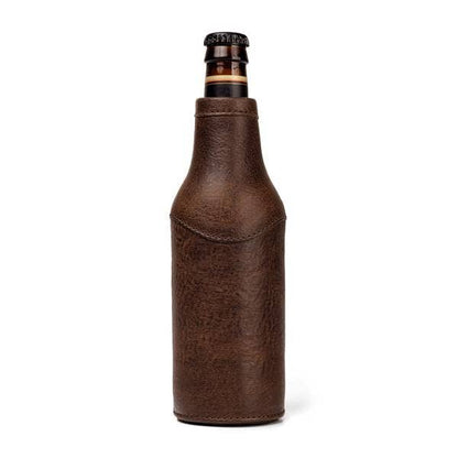 Campaign Leather Bottle Koozie