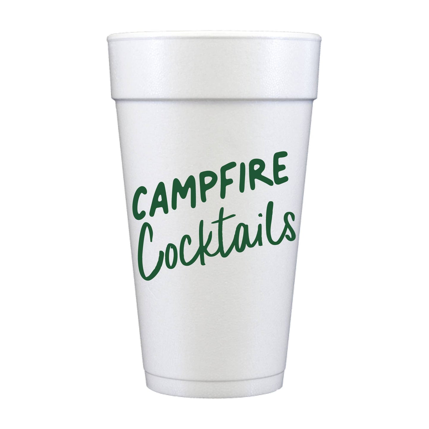 Campfire Cocktails- Set of 10 Foam Cups