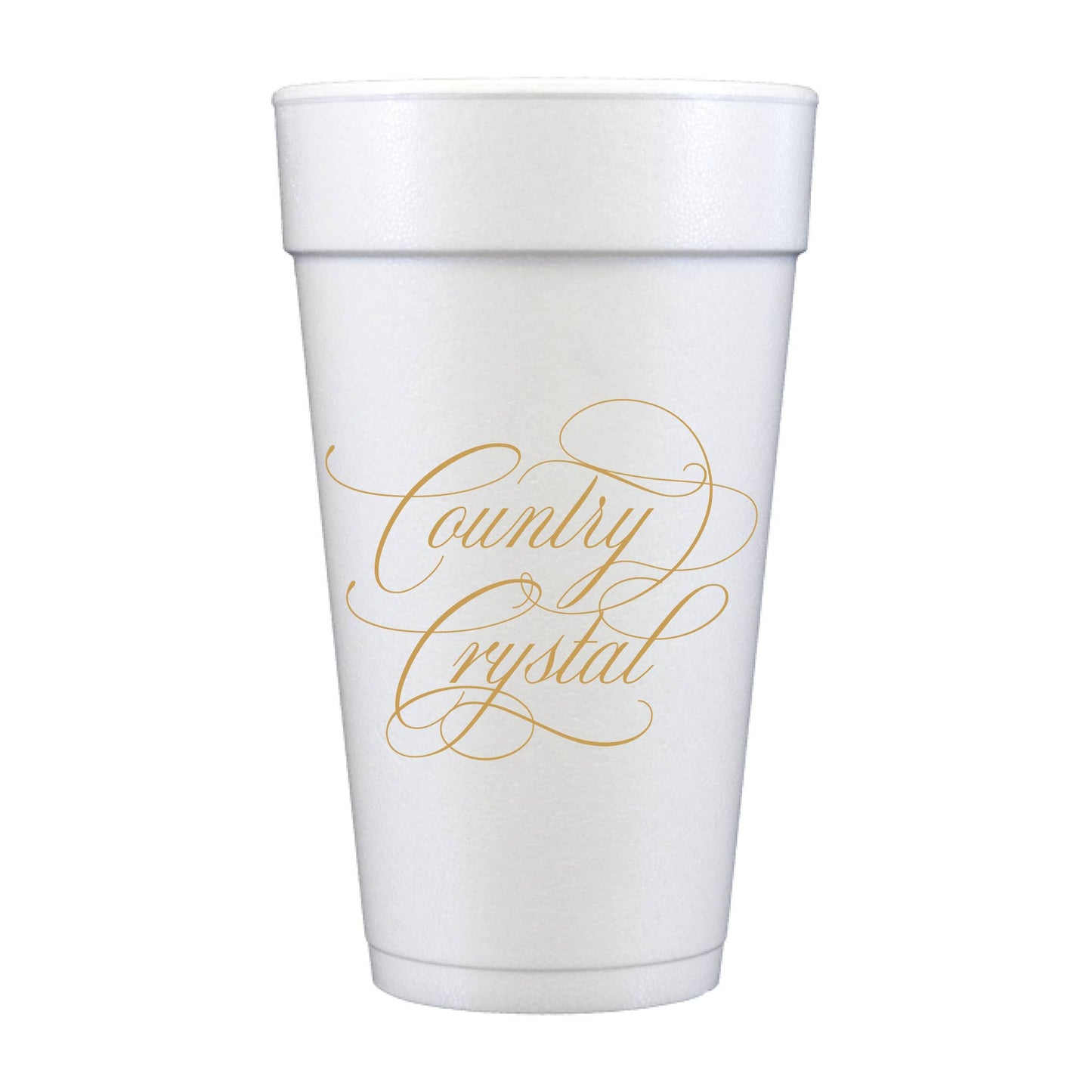 Country Crystal- Set of 10 20 oz Cups
