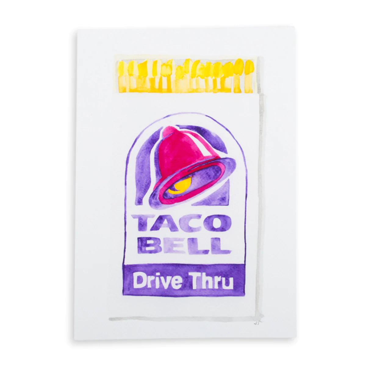 Taco Bell Matchbook Art Print- 9x12
