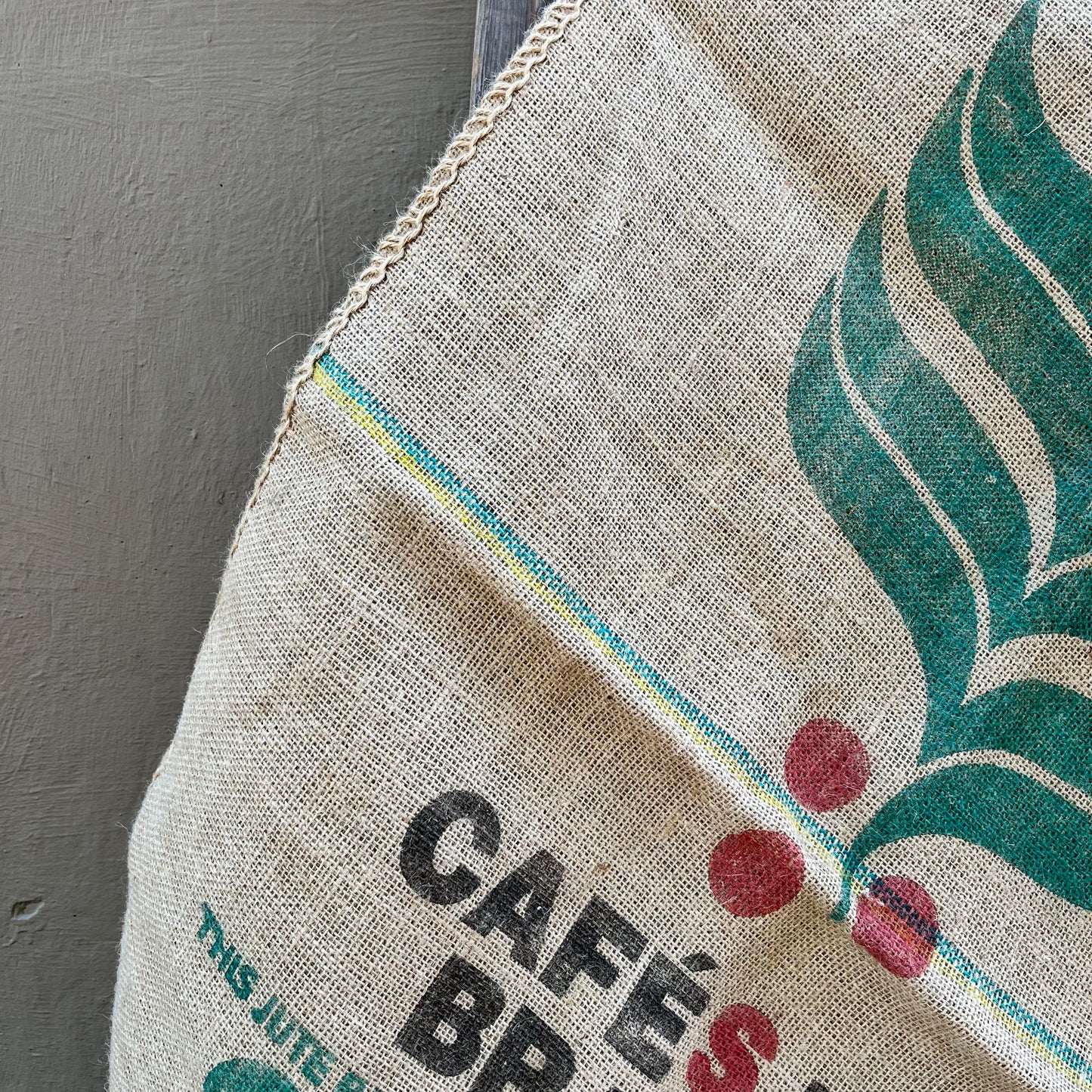 Cafes Do Brasil Burlap Bag- Vintage