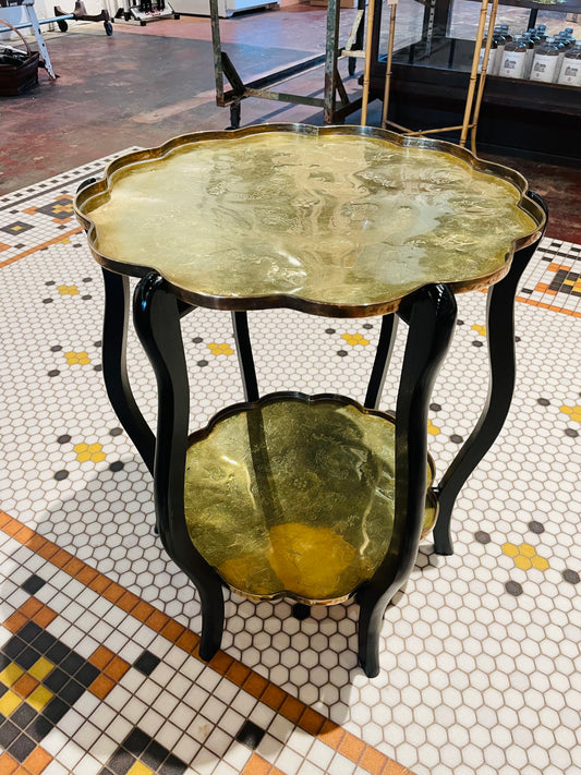 Hong Kong Brass Folding Table- Vintage