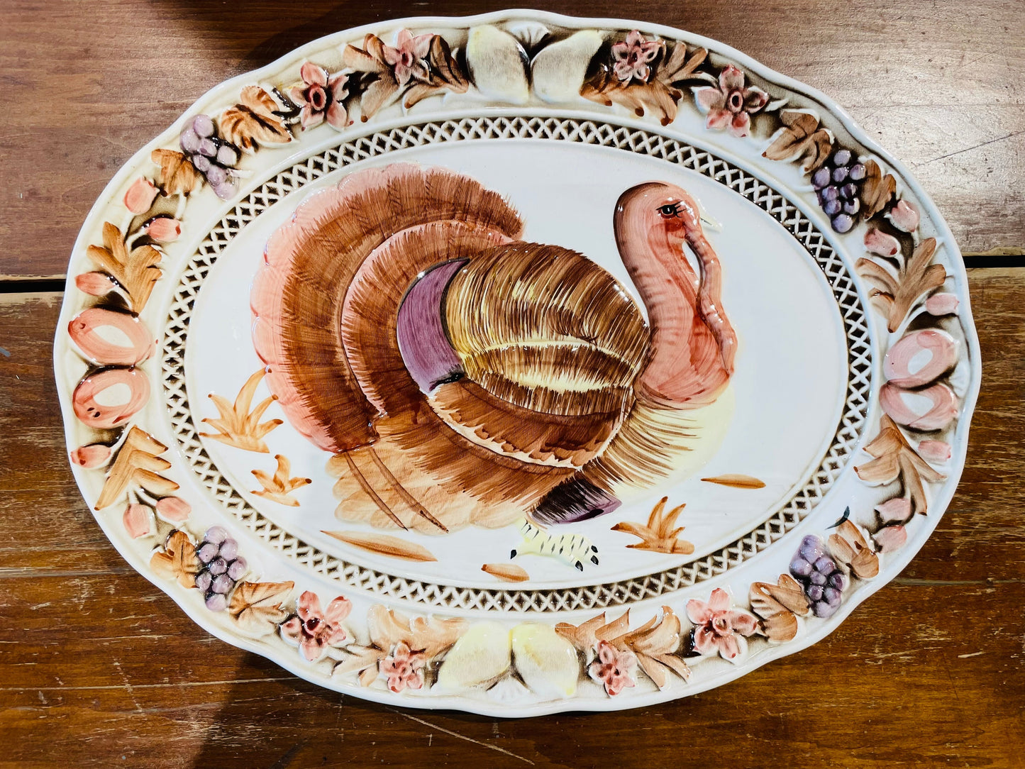Turkey Plate- Vintage