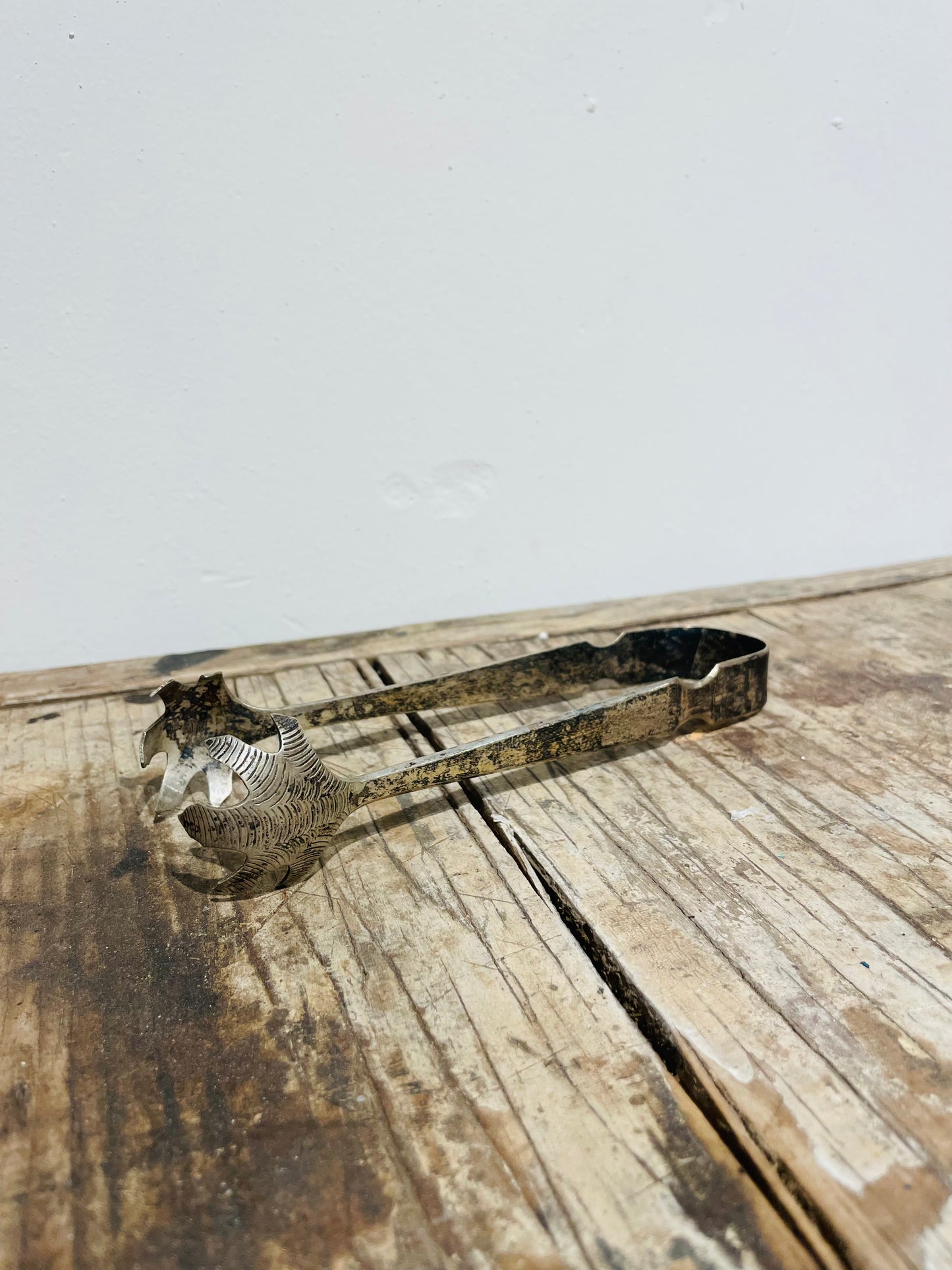 Pewter Ice Tongs- Vintage