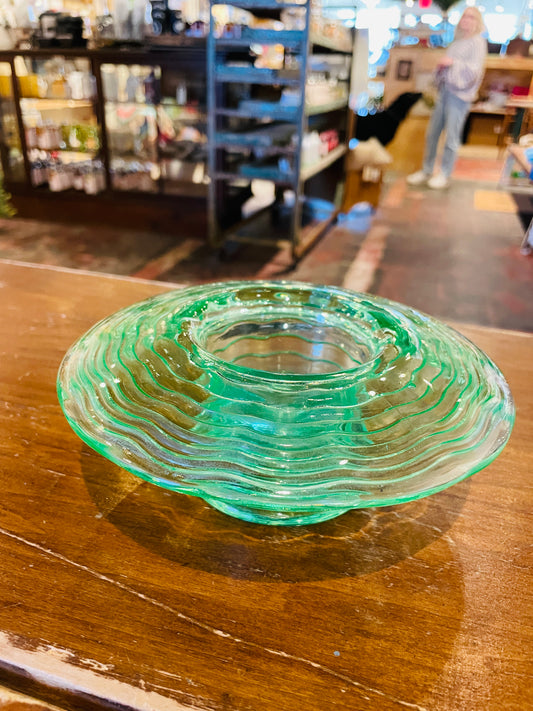 Green Uranium Posy Bowl- Vintage