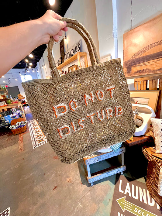 Do Not Disturb Jute Bag