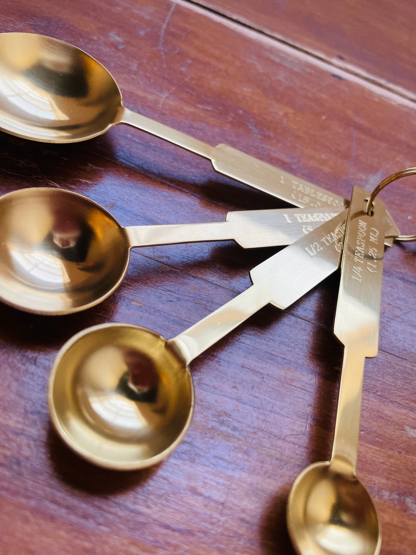 Gold Finish Measuring Spoons