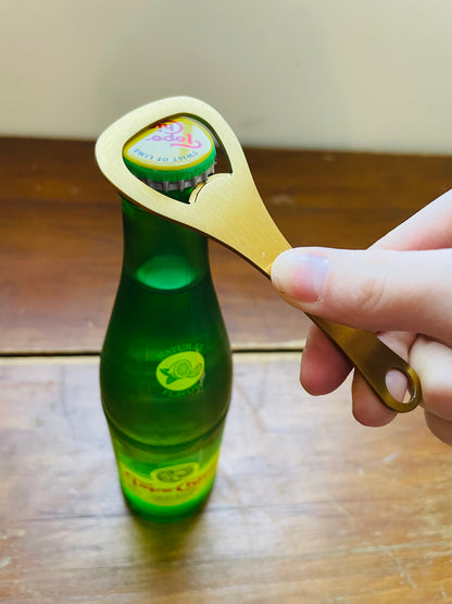 Gold Stainless Steel Bottle Opener