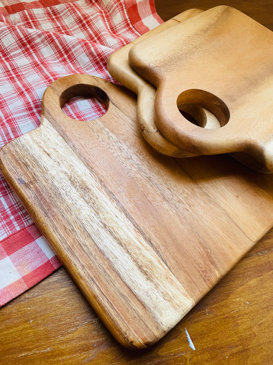 Suar Wood Cutting Board with Handle