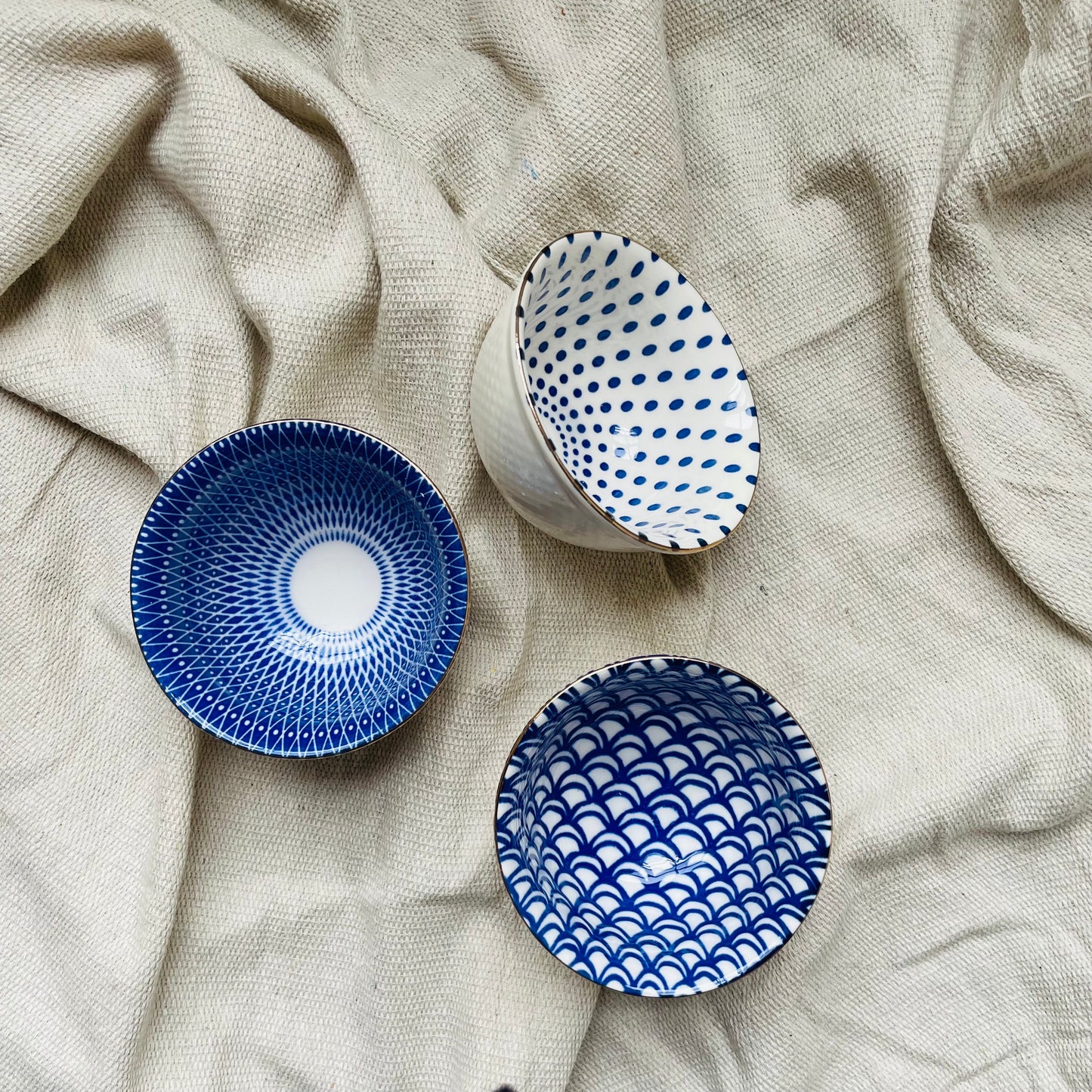 Mini Blue & White Porcelain Bowl