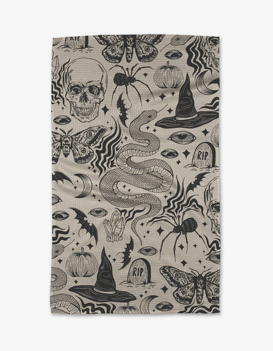 Halloween Collage Tea Towel