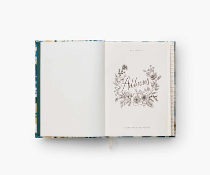 Garden Party Blue Address Book