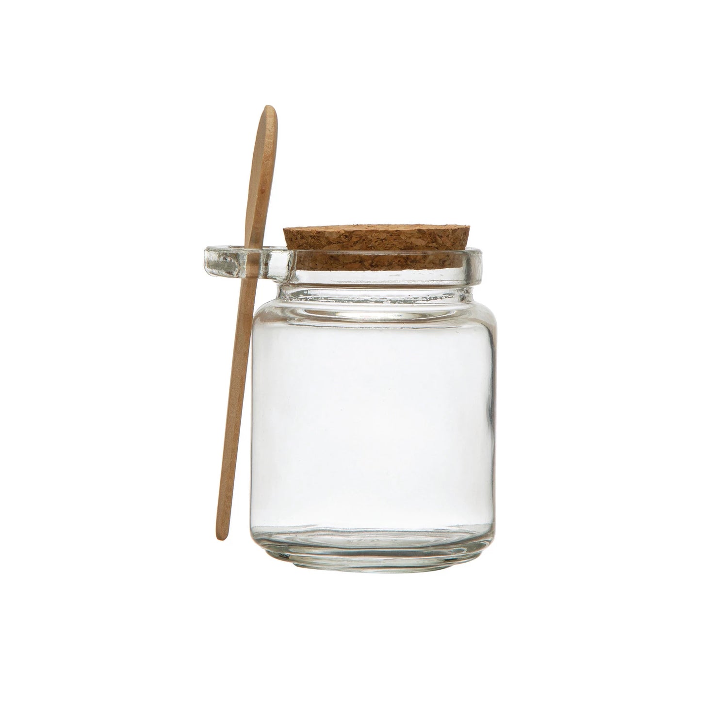 Glass Jar with Cork & Spoon