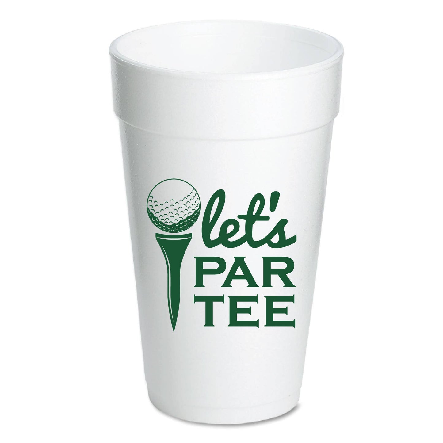 Let's Par Tee Foam Cups- Set of 10 Cups