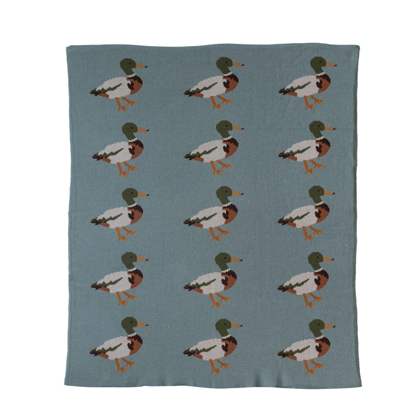 Mallard Cotton Knit Blanket