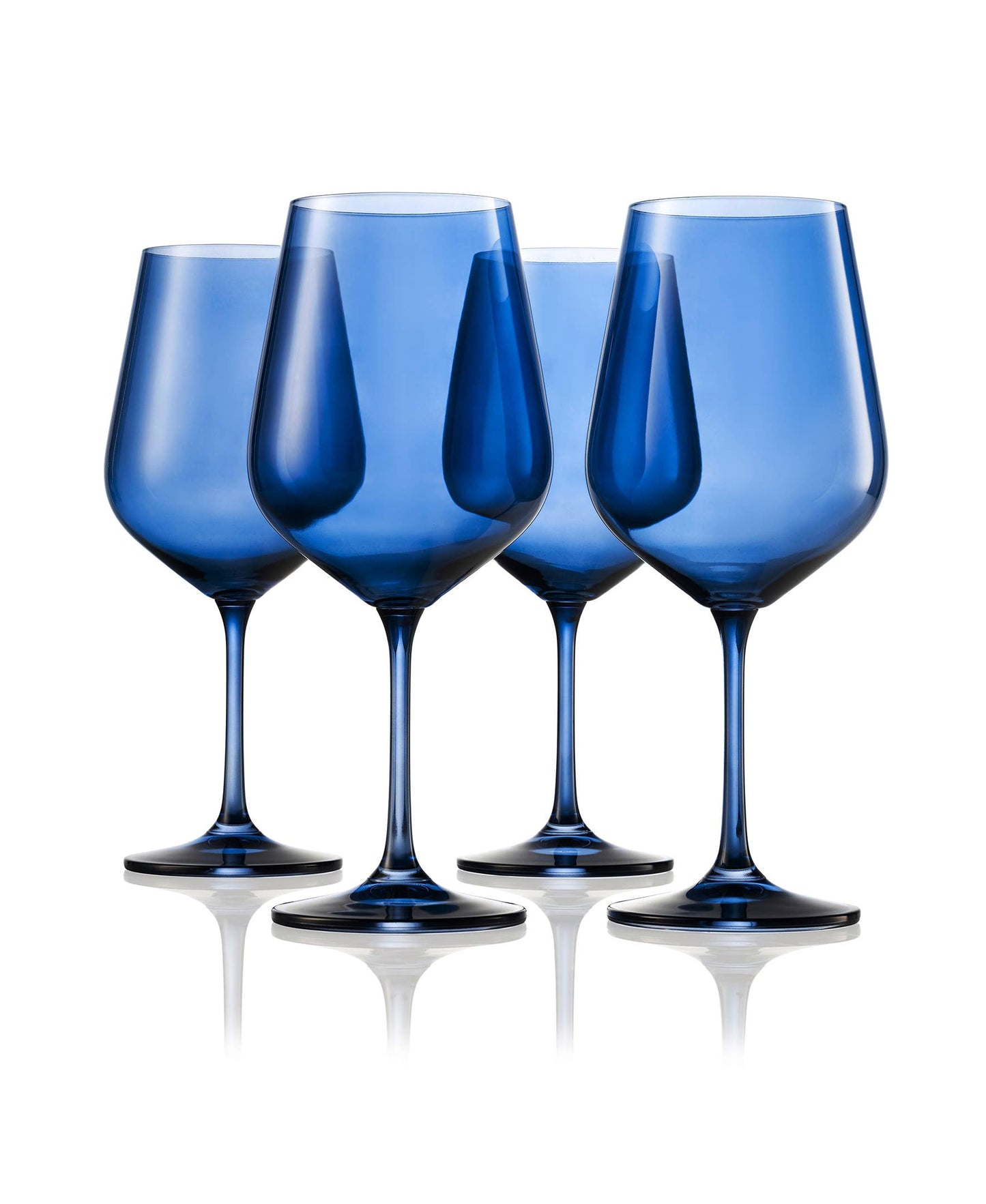 Navy Wine Glasses- Set of 4