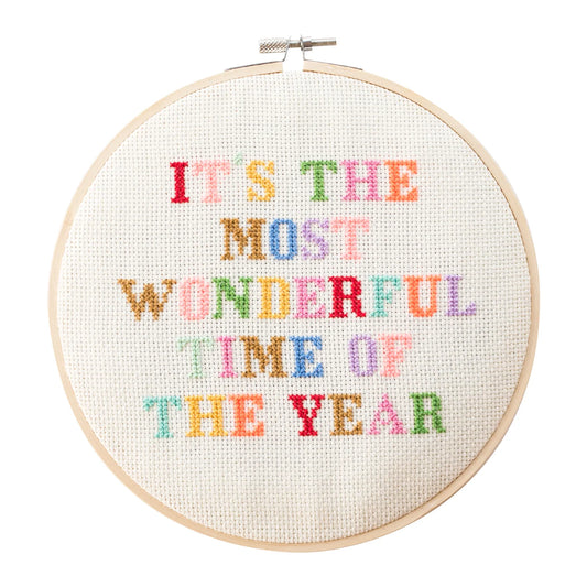 It's The Most Wonderful Time Of The Year Cross Stitch Kit