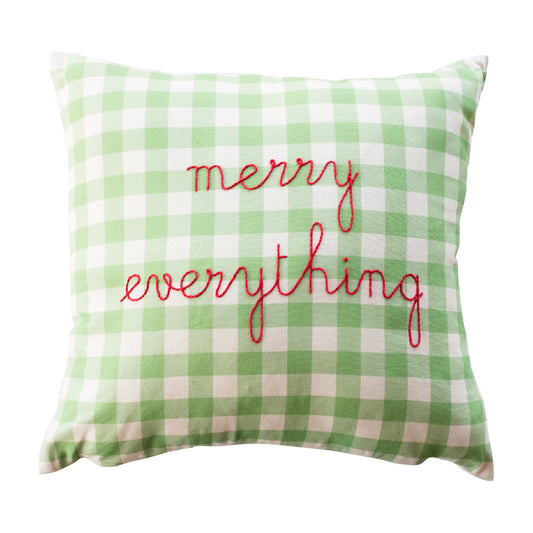 Merry Everything Gingham Cushion Kit